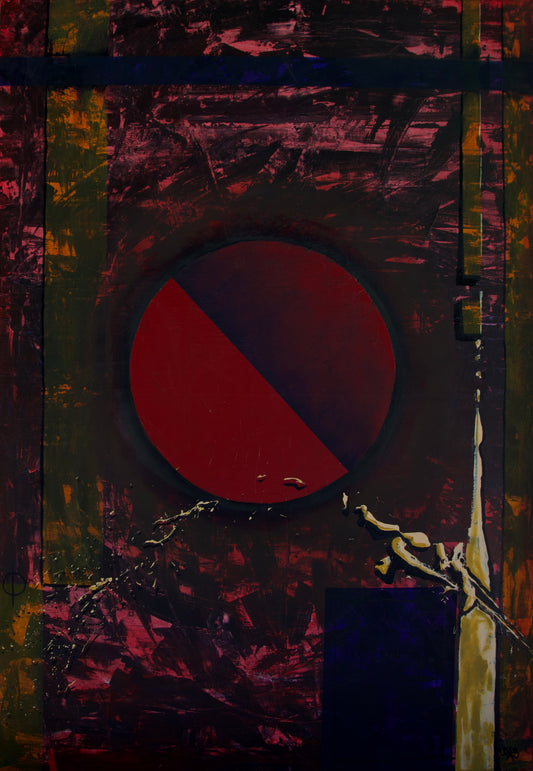 Blue Square - 125 x 87cm